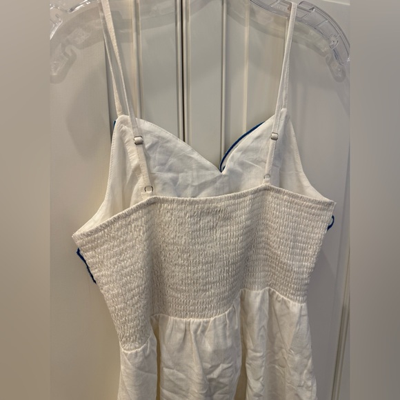 Avara Leilani Blue Embroidered Mini Dress | Size Medium - Picture 11 of 12